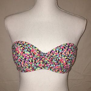 VS Strapless Printed Swim Top